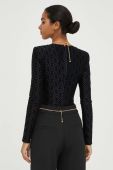 Боді Elisabetta Franchi жіночі колір чорний візерунок