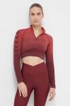 Лонгслів для тренувань Hummel Fade колір червоний півгольф
