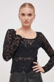 Блузка Sisley жіноча колір чорний візерунок (3621388)