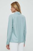 Блузка Sisley жіноча однотонна колір блакитний