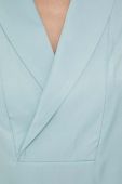 Блузка Sisley жіноча однотонна колір блакитний
