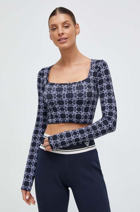 Лонгслів Guess жіночий колір синій (3609436)