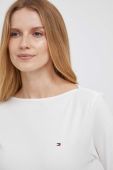 Бавовняний лонгслів Tommy Hilfiger колір білий (3473593)