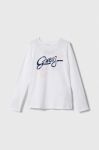 Дитячий лонгслів Guess колір білий (3485571)