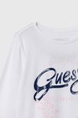 Дитячий лонгслів Guess колір білий (3485571)