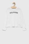 Дитячий бавовняний лонгслів Tommy Hilfiger колір білий (3312997)