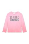 Дитячий бавовняний лонгслів Marc Jacobs колір рожевий (3419361)