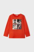 Дитячий бавовняний лонгслів Mayoral колір червоний (3414674)
