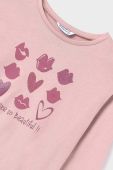 Дитячий бавовняний лонгслів Mayoral колір рожевий (3428491)