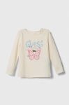 Дитячий лонгслів Guess колір бежевий (3625027)