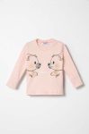 Дитячий лонгслів Pinko Up колір рожевий (3428609)