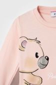 Дитячий лонгслів Pinko Up колір рожевий (3428609)
