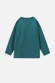 Дитячий лонгслів Coccodrillo колір зелений (3634519)
