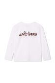 Дитячий бавовняний лонгслів Marc Jacobs колір білий з принтом (3515118)