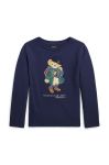 Дитячий лонгслів Polo Ralph Lauren колір синій (3625045)