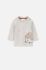 Бавовняний лонгслів для немовлят Coccodrillo колір бежевий з принтом