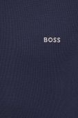 Лонгслів лаунж BOSS колір синій однотонний