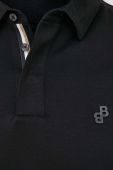 Лонгслів BOSS чоловічий колір чорний однотонний