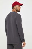 Лонгслів Boss Orange BOSS ORANGE чоловічий колір сірий однотонний