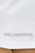 Лонгслів лаунж Karl Lagerfeld колір білий однотонний