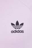 Бавовняний лонгслів adidas Originals колір рожевий з аплікацією