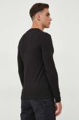 Лонгслів Guess чоловічий колір чорний однотонний (3592798)