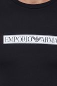 Лонгслів лаунж Emporio Armani Underwear колір чорний з принтом