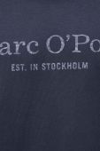 Бавовняний лонгслів Marc O'Polo колір синій з принтом