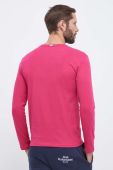 Лонгслів лаунж United Colors of Benetton колір рожевий з принтом