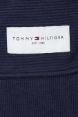 Бавовняна кофта лаунж Tommy Hilfiger колір синій однотонна