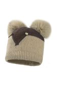 Дитяча шапка Jamiks REGIS колір коричневий