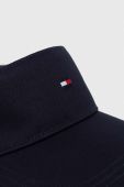 Бавовняний козирок Tommy Hilfiger колір синій однотонна