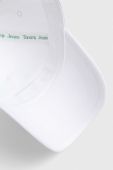 Бавовняна бейсболка Tommy Jeans колір білий з аплікацією (3253611)