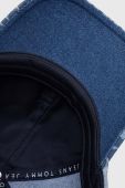Бавовняна бейсболка Tommy Jeans візерунок колір блакитний