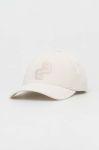 Бавовняна бейсболка BOSS колір білий з аплікацією (3376502)