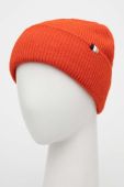 Вовняна шапка BOSS колір помаранчевий з товстого трикотажу вовна