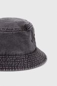 Бавовняний капелюх HUGO колір сірий з бавовни