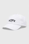 Бавовняна бейсболка Rotate колір білий з аплікацією