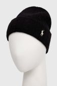 Вовняна шапка Polo Ralph Lauren колір чорний вовна (3473694)