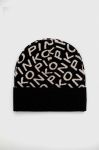 Шапка з домішкою кашеміру Pinko колір чорний з тонкого трикотажу