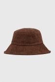 Вельветовий капелюх Roxy колір коричневий