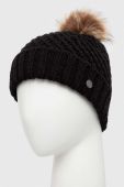 Шапка Roxy колір чорний з товстого трикотажу (3625091)