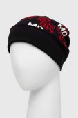 Вовняна шапка Moschino колір чорний вовна (3403588)