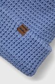 Шапка Billabong з товстого трикотажу колір блакитний