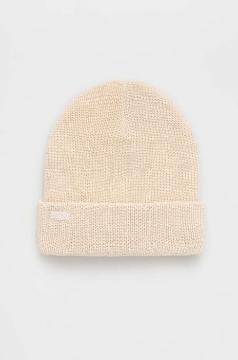 Шапка Billabong колір бежевий з товстого трикотажу (3445763)
