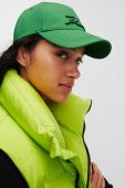 Бавовняна бейсболка Karl Lagerfeld колір зелений з аплікацією
