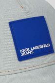 Кепка Karl Lagerfeld Jeans з аплікацією колір блакитний (3347139)