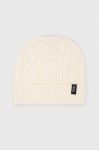 Шапка з домішкою вовни Bomboogie колір бежевий (3550183)