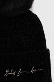 Шапка EA7 Emporio Armani колір чорний з товстого трикотажу (3445767)