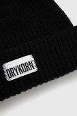 Вовняна шапка Drykorn колір чорний вовна